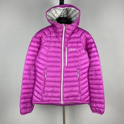 RAB Damen Pink Daunen ''Microlight Alpine Jacket'' - Größe EU38 / UK10 / S