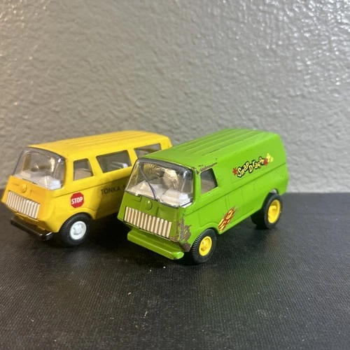 Vintage Snap Dragon Van lot 5" W/ Mag Wheels Tonka Pressed Steel Mod Green 55450
