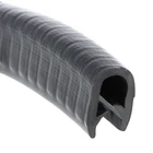 Embossed Black PVC Edge Trim 13mm x 10mm