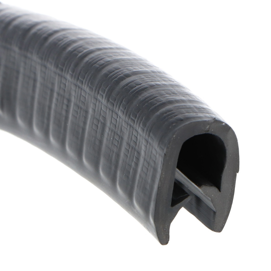 Embossed Black PVC Edge Trim 13mm x 10mm