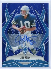 2025 PANINI PHOENIX JIM ZORN LEGEND BLUE PRIZM AUTO SEAHAWKS HOF RARE