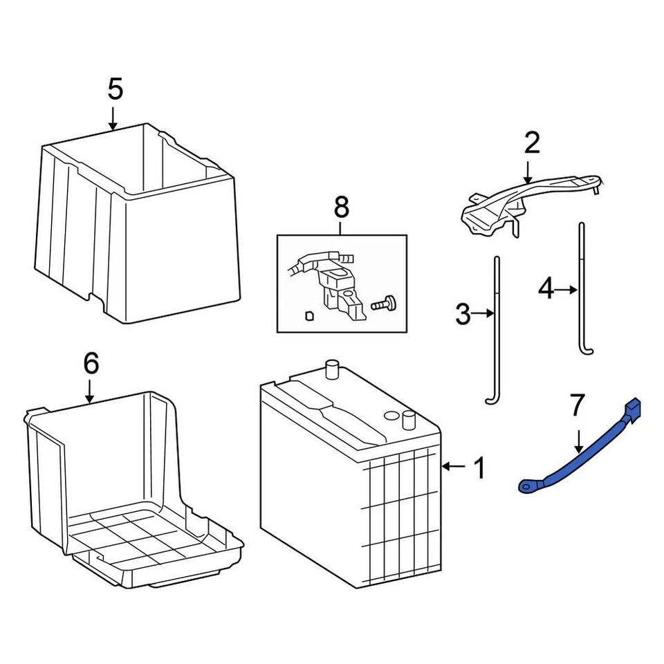 For Honda Accord 2008-2012 Honda 32600TA0A00 Battery Cable Foto 4 de 4