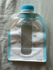 Kiinde 6oz Twist Pouches, 5 Pack Breast Pump Milk Storage