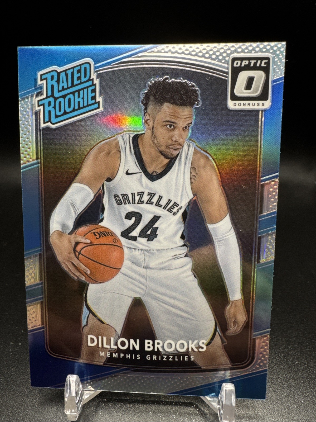 2017-18 Donruss Optic Basketball Silver Holo Prizm #152 Dillon Brooks Rookie