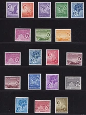 1954-61 SEYCHELLES, Stanley Gibbons No. 174/188, Series of 19, MNH**