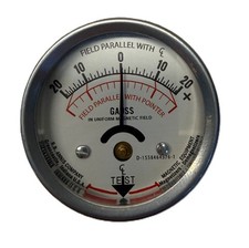 Parker MG-25-20 Magnetic Field Indicator, 20-0-20 Gauss 