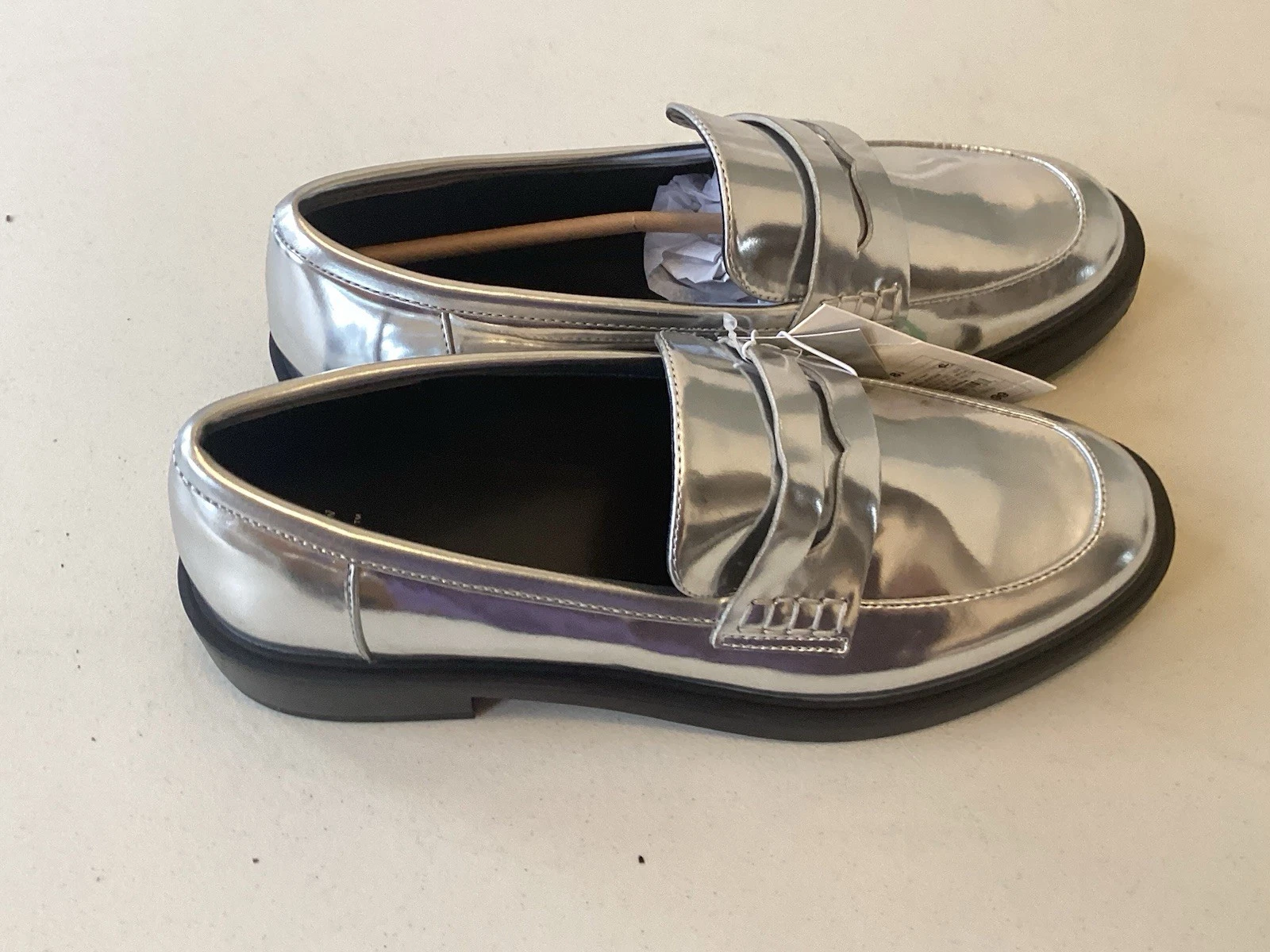 Mocassino donna A New Day argento Penny 8 5 Jordan mocassino memory foam taglia 8 5 