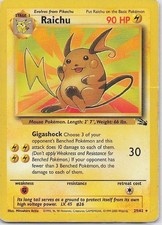Raichu - Fossil 29/62 Rare on eBay