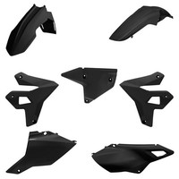 Kit Plastica Polisport Neugestaltung Schwarz FüR Motorrad Ersatzteile ZubehöR