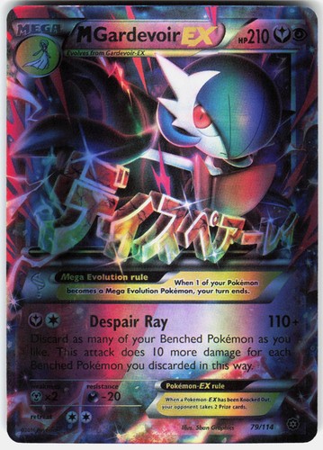 Pokemon M Gardevoir EX 79/114 Holo Ultra Rare Steam Siege Pokemon Near Mint