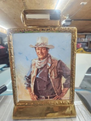 Vintage 1979 John Wayne 23K Gold Whiskey Decanter 750ml Kentucky Bourbon Bottle