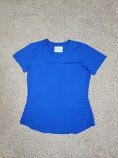 Ladies Blue Skechers Scrub Top Size S