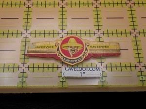Vintage Kaveewee Cigar Band Sombrero Man Litho Tobacco Ephemera Collectible