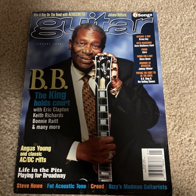 Guitar Magazine January 1998 BB King AC/DC Creed Green Day Korn Ozzy