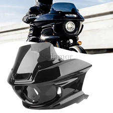 Gloss Black Front Headlight Fairing Windshield For Harley FXLRST Low Rider 22-24