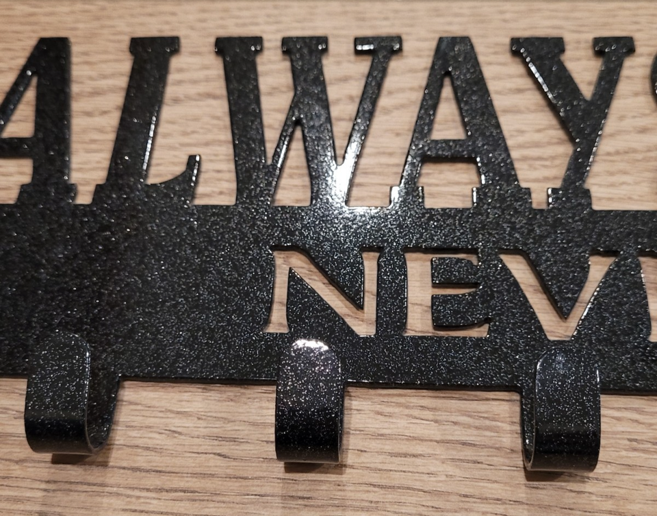 💥 Always Earned Never Given Sparkly Metal Sport Hooks Race Medal ...