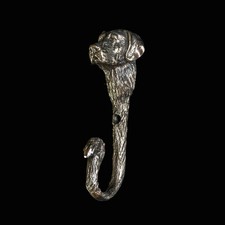 Labrador Wall Hook   Nickel Silver Dog Hook   Handmade Neusilber Leash Holder