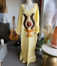 Vintage 70s Occult Witch Kaftan Dress pagan vampire cosplay goth 60s boho Mason