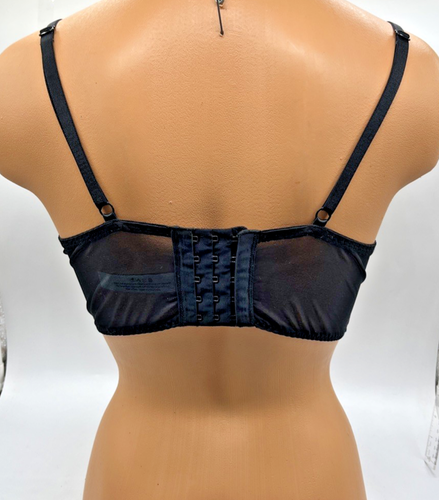 Adore Me Black Lace Heart Nymphadora Contour Underwire Bra Size 34C - 第 5/15 張圖片