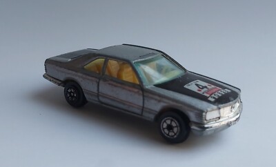 Vintage Yatming Mercedes Benz 500 SEC #4 Rally #1087 Silver 1/64 Diecast Model