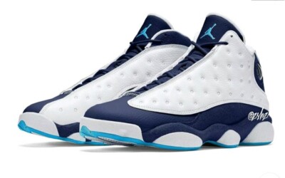 Jordan 13 Retro Obsidian Powder Blue White Menu0026#039;s Size 12 | eBay