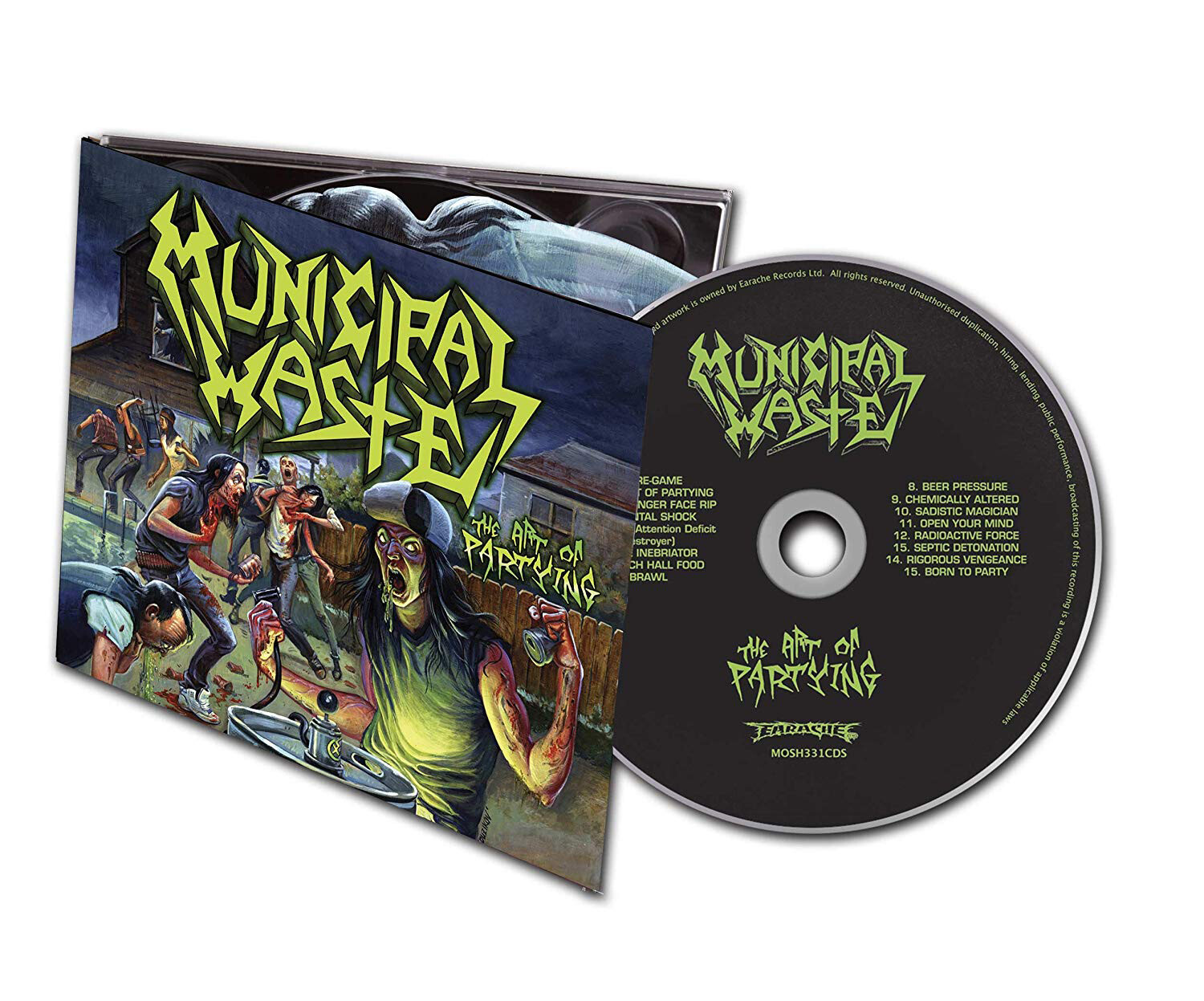 Municipal Waste The Art of Partying (CD) Album with DVD (Artbook)