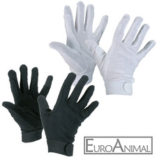 Reithandschuhe Baumwoll-Jersey Turnier Reiter Handschuhe Damen Herren XS bis XL