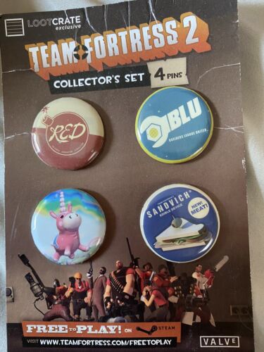 Team Fortress 2 - Set 4 pin esclusivi collezionisti cassa bottino **SPEDIZIONE GRATUITA USA** - Foto 1 di 1