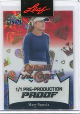 2024 Leaf Metal Pickleball Proof Queens of the Court RWB Mary Brascia Rookie 1/1