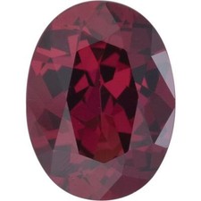 Natural Fine Deep Plum Red Rhodolite Garnet - Oval - Madagascar - AAA Grade