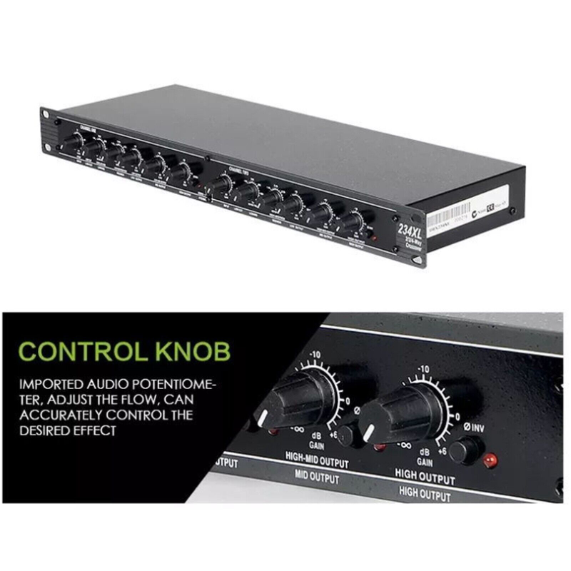 234XL 2-/3-/4-Way Electronic Audio Crossover Profession Stage Show