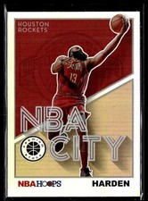 2019 Hoops Premium Stock #9 James Harden NBA City Holo NRMT or Better