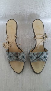 light blue gladiator sandals