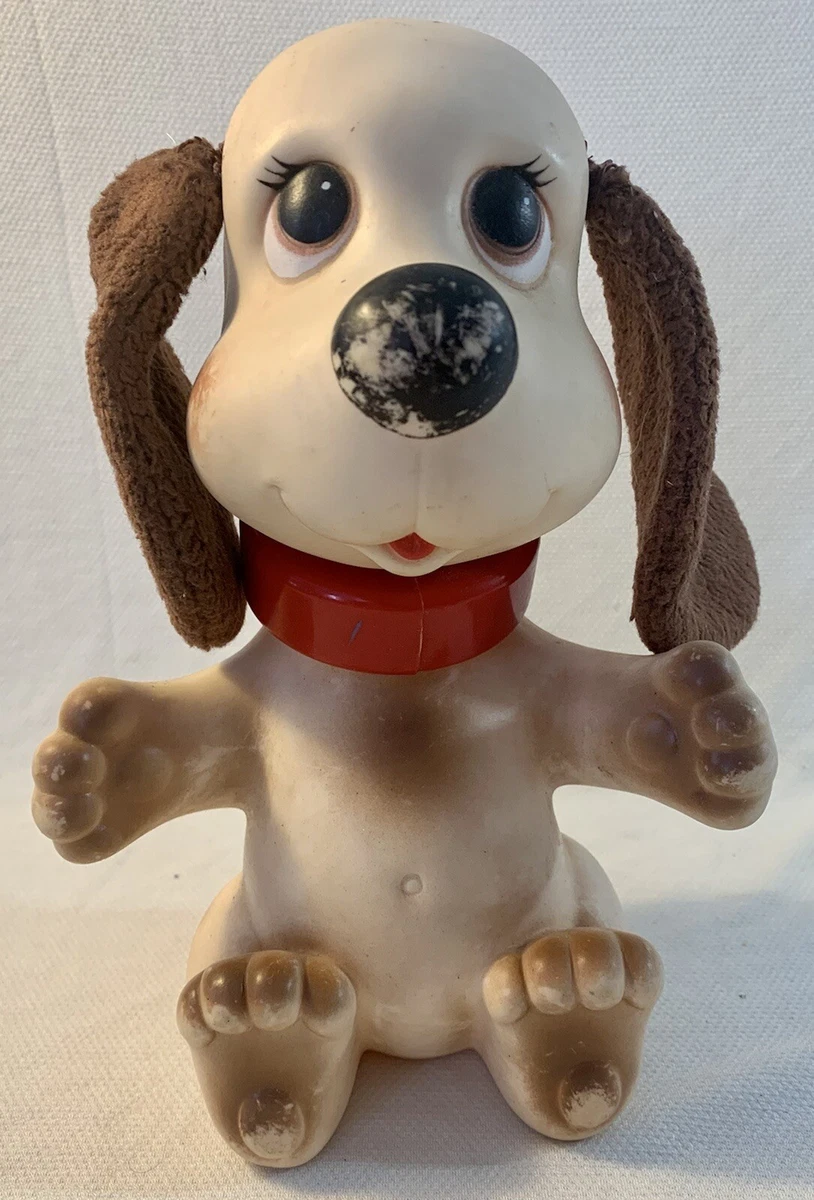 VINTAGE 1982 RUB-A-DUB DOGGIE BATH TOY FROM IDEAL CBS INC. NO. B-102 PUPPY  DOG