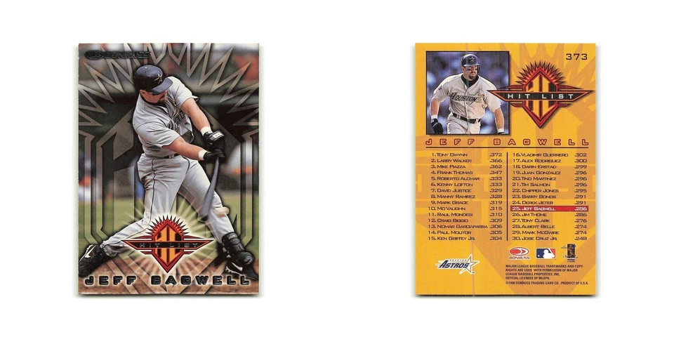 Jeff Bagwell 1998 Donruss #373 Houston Astros Baseball Card NM - Image 3 of 3
