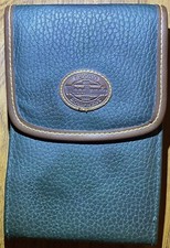 Vintage Rugged Woodlands Equipment Green Leather Wallet Bag 8 x 5