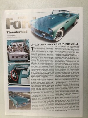 HMN 595 Article Hot Rod Profile 1955 Ford Thunderbird July 2012 1 page
