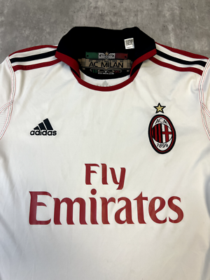 Adidas AC Milan 2010/2011 Away Soccer Jersey Mens Size Small