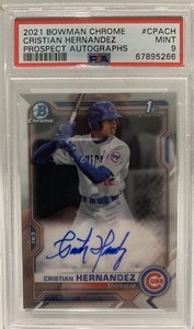 Cristian Hernandez 2021 Bowman Chrome #CPA-CH Prospect Auto (1st 
