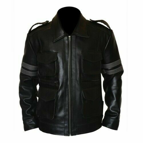 Resident Evil 6 Leon Scott Kennedy Juego Cosplay Hombres Chaqueta de Motocicl...