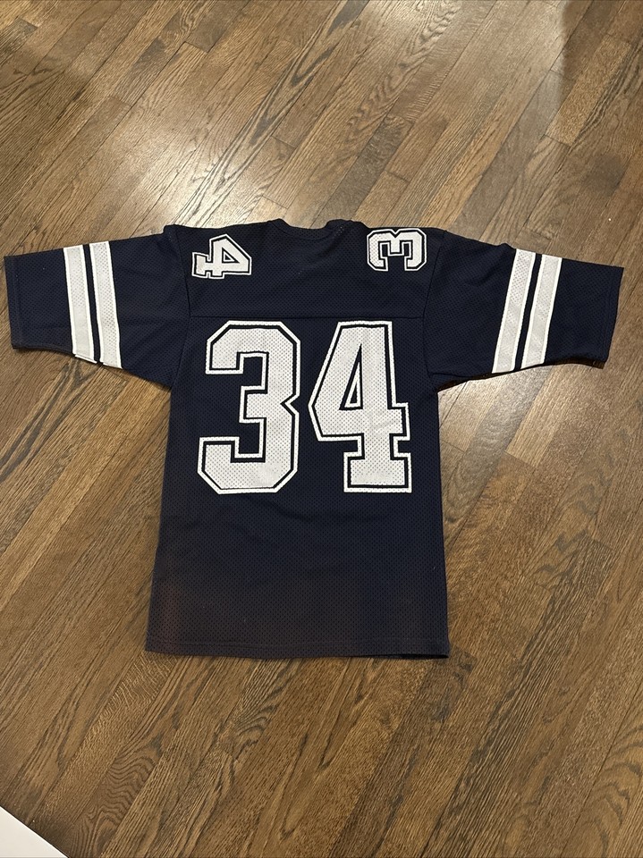 Dallas Cowboys Herschel Walker Jersey Medium Sand Knit Navy Blue