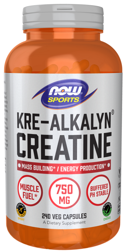 NOW Foods Kre-Alkalyn Buffered Creatine Monohydrate 1500mg 240
