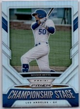 2021 PANINI PRIZM CHAMPIONSHIP STAGE SILVER PRIZM #5 MOOKIE BETTS DODGERS