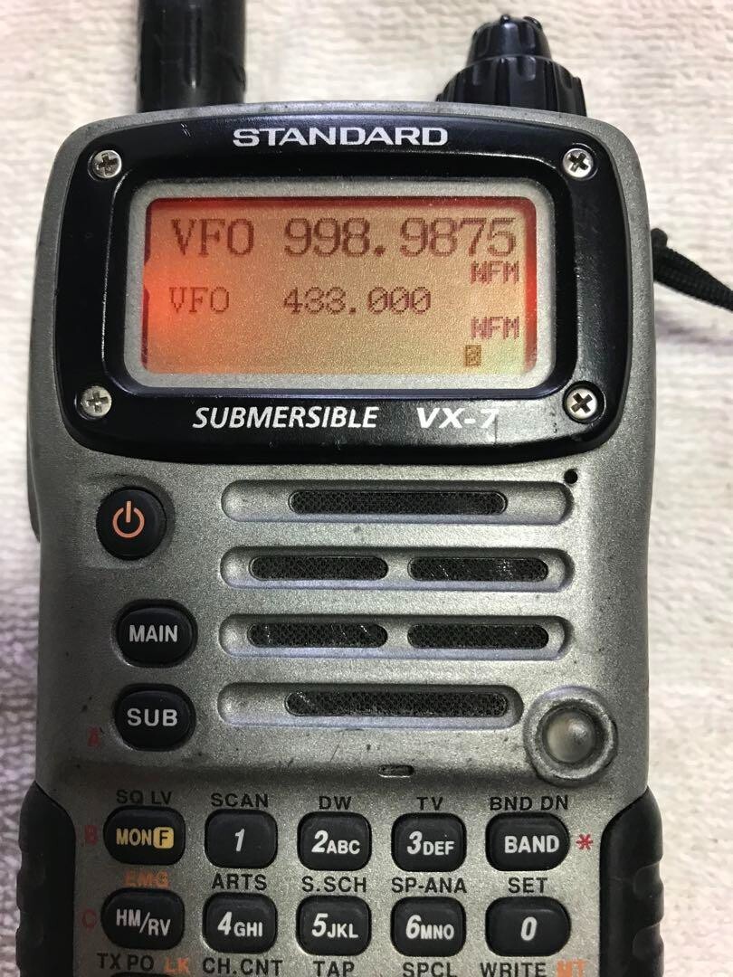 YAESU VX-7 50/145/430 動作確認 美品 新スプリアスモデル YAESU STANDARD VX-7 50/144/430MHz Triple Band Heavy Duty