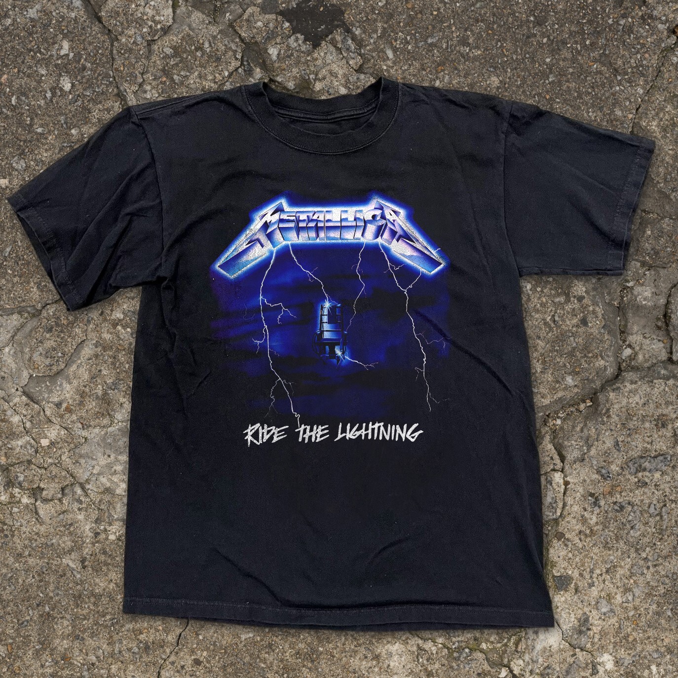 METALLICA Shirt Ride The Lightning Rock Metal Unisex Black T-shirt Size S-5XL