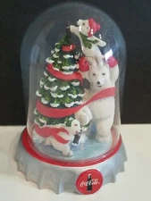 THE COCA-COLA POLAR BEARS CHRISTMAS CHEER COKE BEARS FIGURE EXTREMELY CUTE 🐼