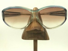 Vintage Logo Paris LS 507 Translucent Blue Oval Sunglasses Spain FRAMES ONLY