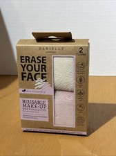 Danielle Creations Erase Your Face Reusable Make-up Removing Cloths Set Of 2