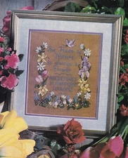 SPRINGTIME SAMPLER Cross-Stitch (Single Pattern From Magazine) Flowers Nature