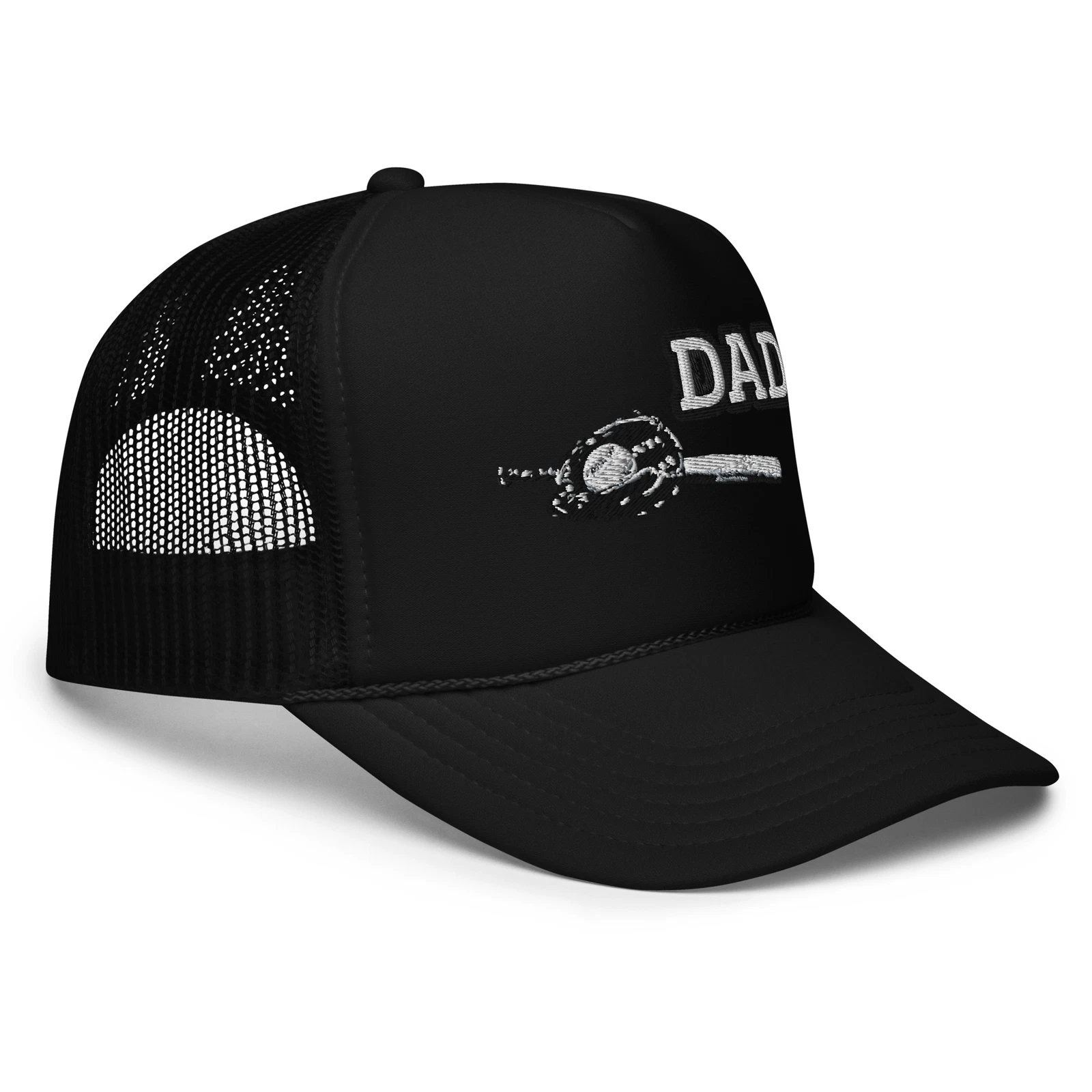 Dad and Baseball Embroidered Foam trucker hat